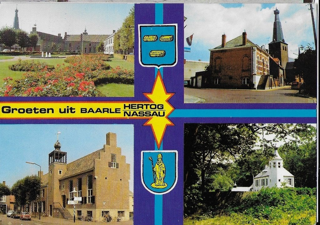 Kr2284 gelopen ansichtkaart groeten uit baarle hertog nassau, Ophalen of Verzenden, 1960 tot 1980, Gelopen, Noord-Brabant