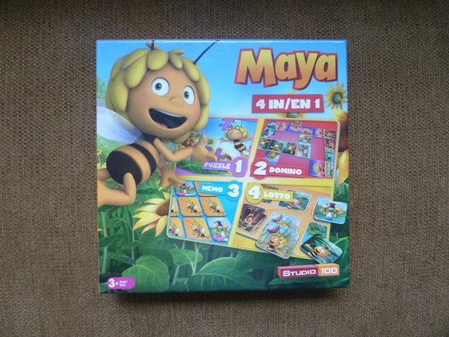 MAYA de Bij Spellen - 4 in een doos, Ophalen of Verzenden, 10 tot 50 stukjes, Nieuw, 2 tot 4 jaar