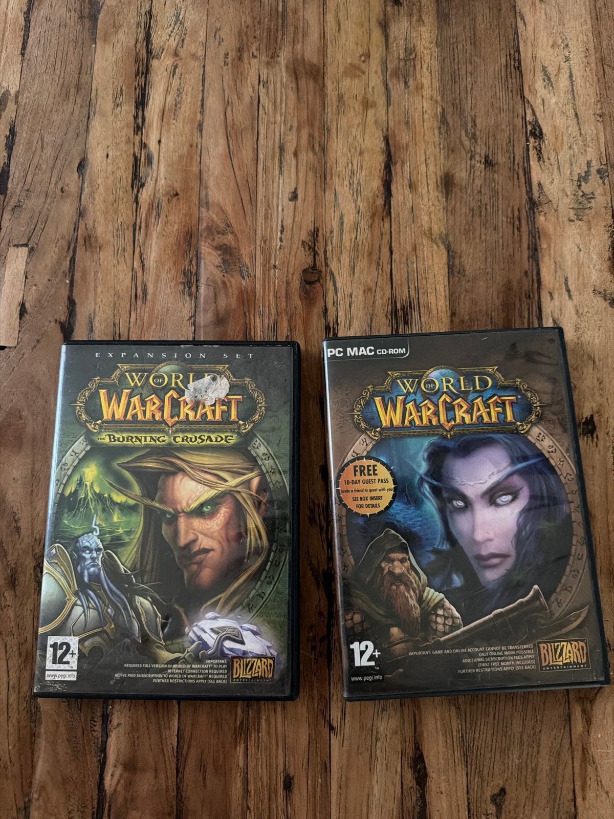 World of Warcraft & The Burning Crusade PC/MAC CD-ROM, Ophalen, Online, Gebruikt, Role Playing Game (Rpg)