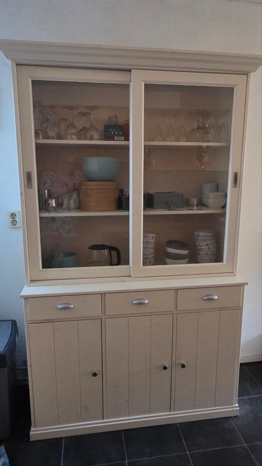 Buffetkast wit Woood - 124x200x46 cm, Ophalen, Gebruikt, 100 tot 150 cm, 25 tot 50 cm