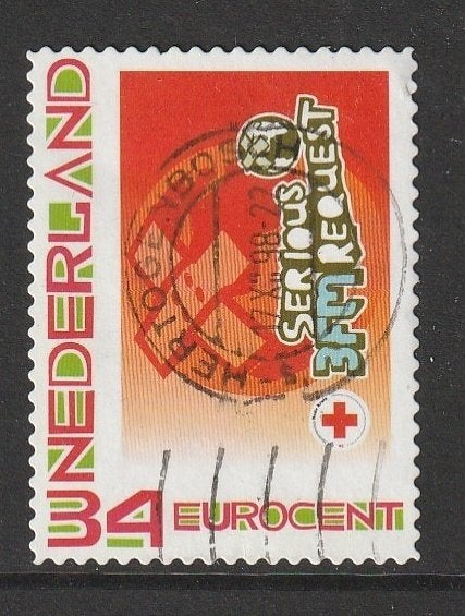 Nederland 2008 2619pa Pers.zegel Serious Request Gest Den Bo, Ophalen of Verzenden, Na 1940, Gestempeld