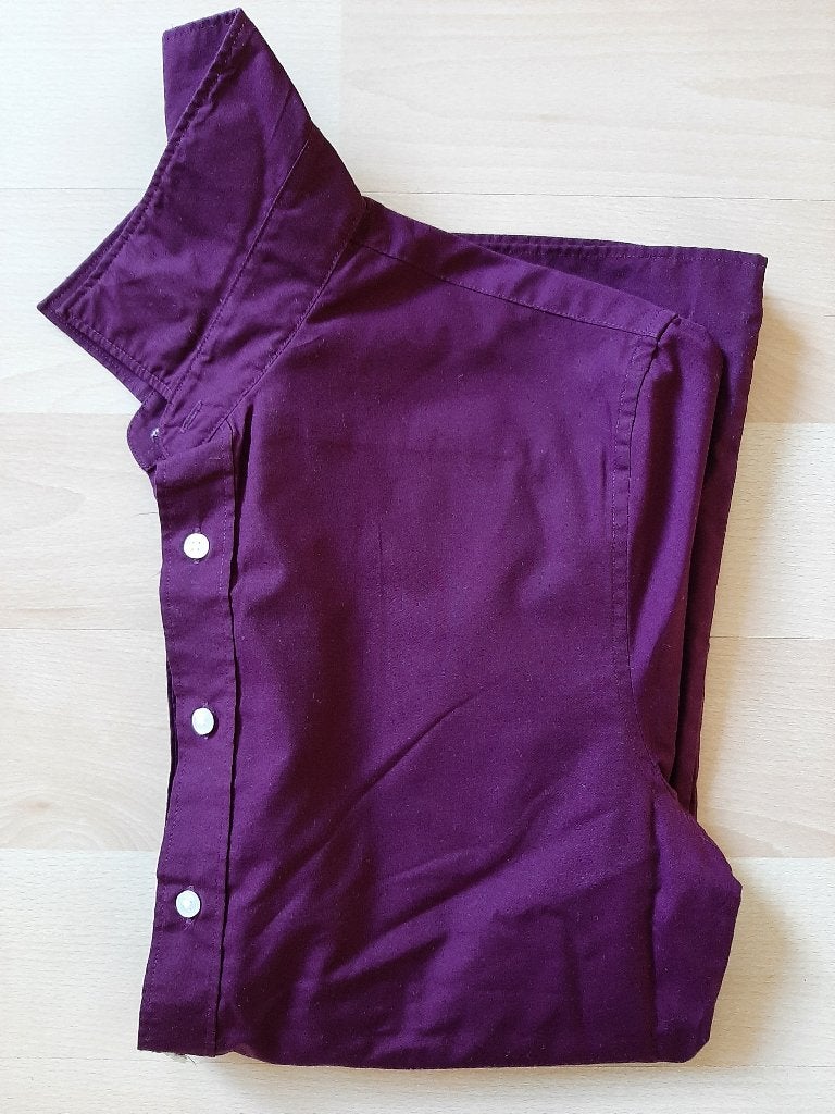 C&A Heren Overhemd, maat S (37-38), Kleding | Heren, Overhemden, Halswijdte 38 (S) of kleiner, Paars, Zo goed als nieuw, C&A