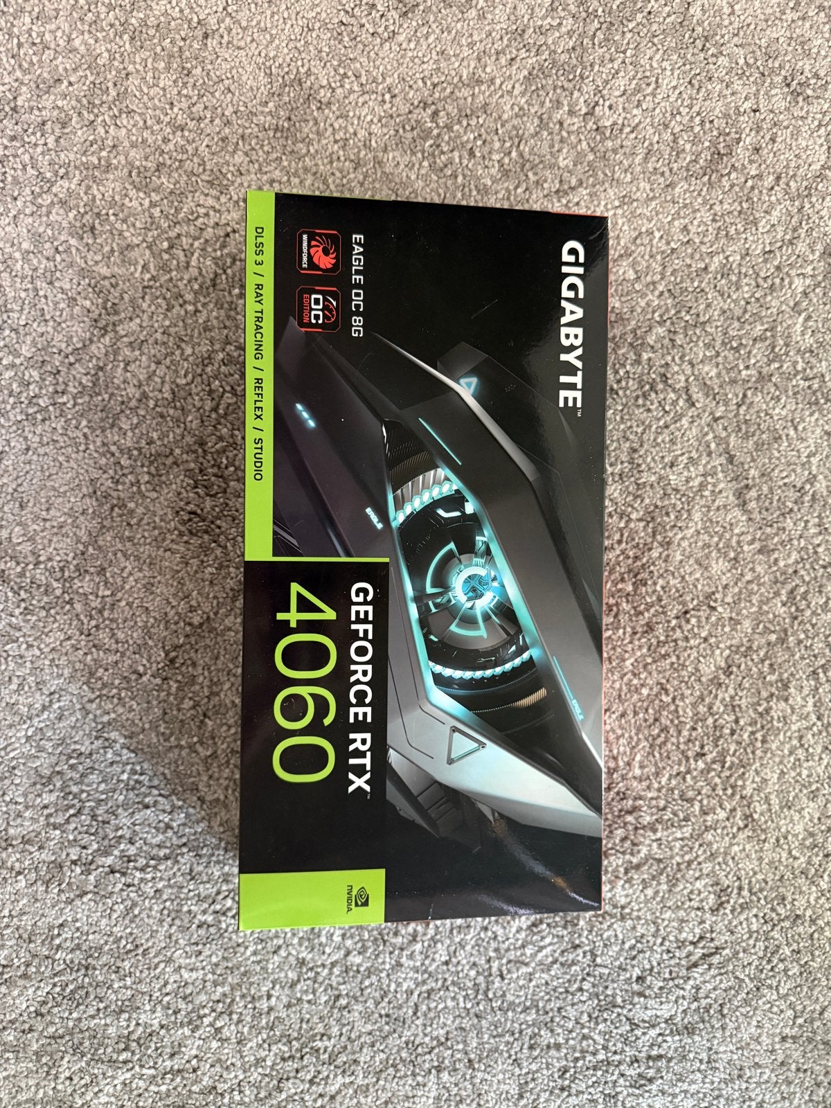 GIGABYTE GeForce RTX 4060 EAGLE OC 8G Videokaart, Ophalen, HDMI, GDDR6, PCI-Express 4