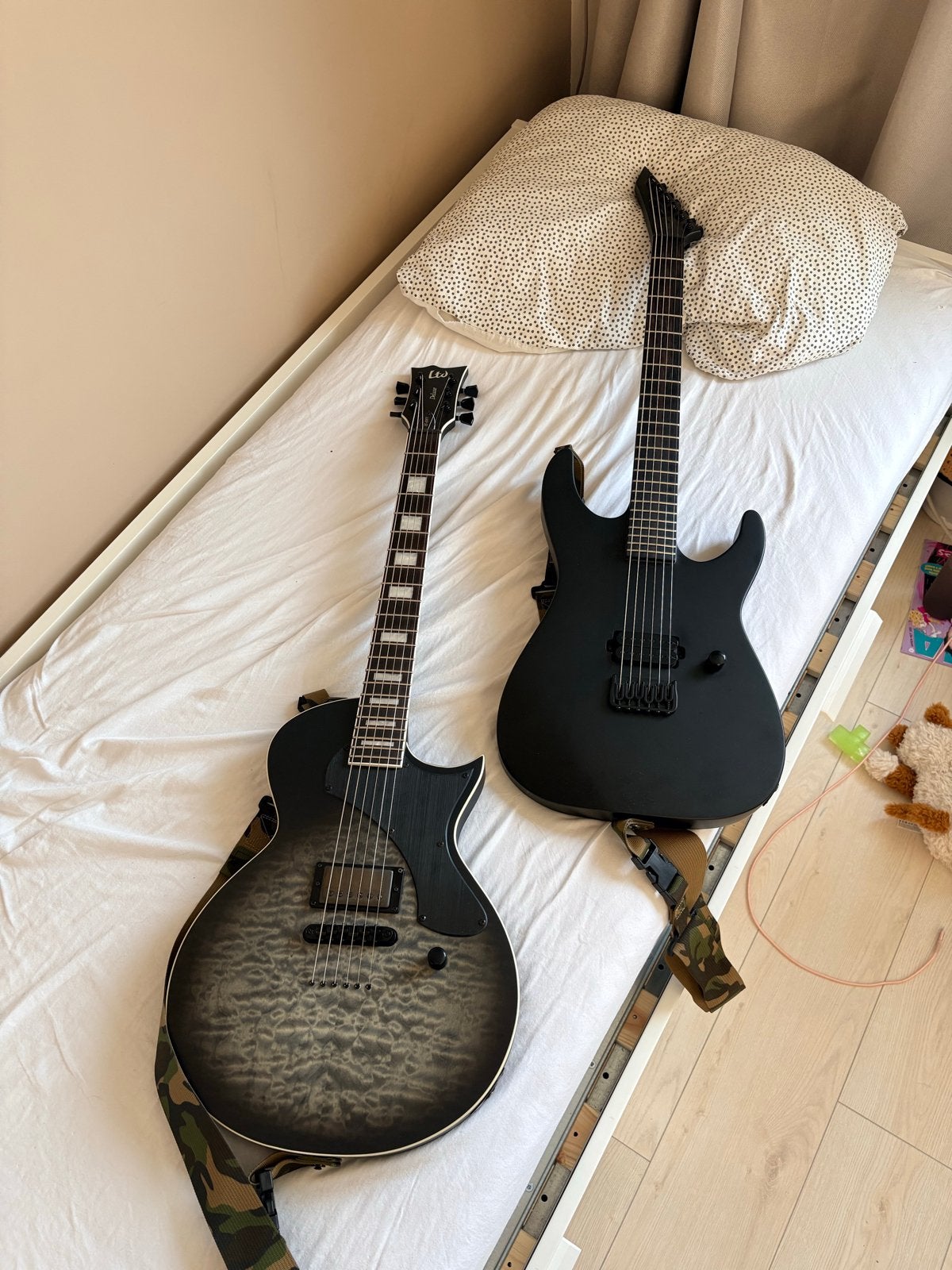 ESP LTD EC-01FT en black metal, Ophalen, Gebruikt, Solid body, Overige merken