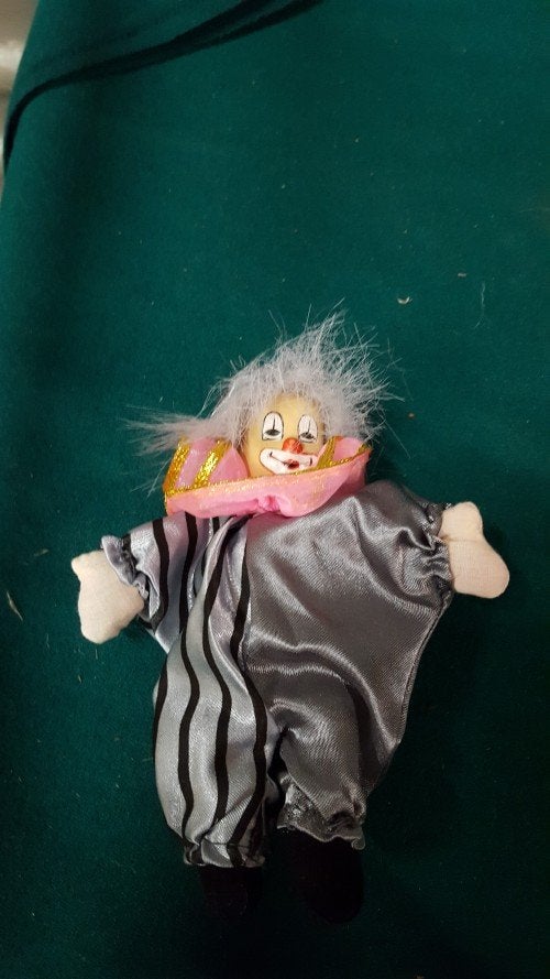 Clown poppen, verzamelobject voor volwassenen, 3 stuks,, Verzamelen, Poppen, Ophalen of Verzenden, 'T Olde Gre-j, Info@toldegrej.nl