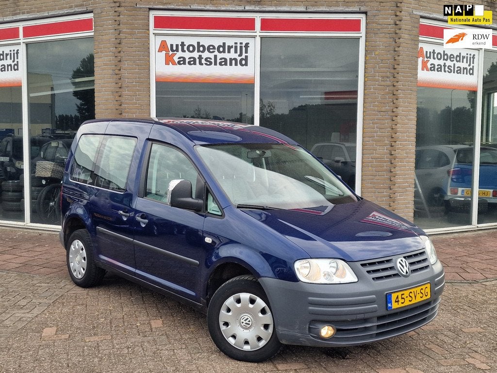 Volkswagen Caddy 1.9 TDI Turijn 5 Persoons - Trekhaak - 2006, Voorwielaandrijving, Stof, Gebruikt, Overige modellen