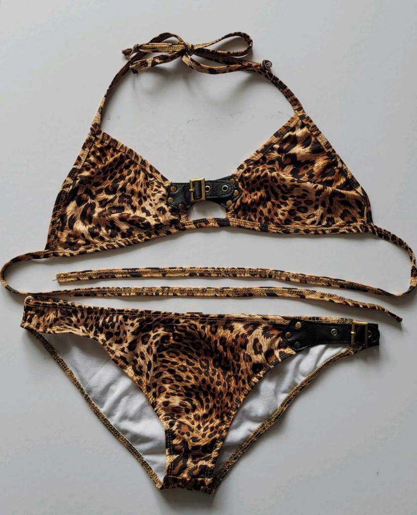 Panter bikini., Verzenden, Gedragen, Bruin, Bikini