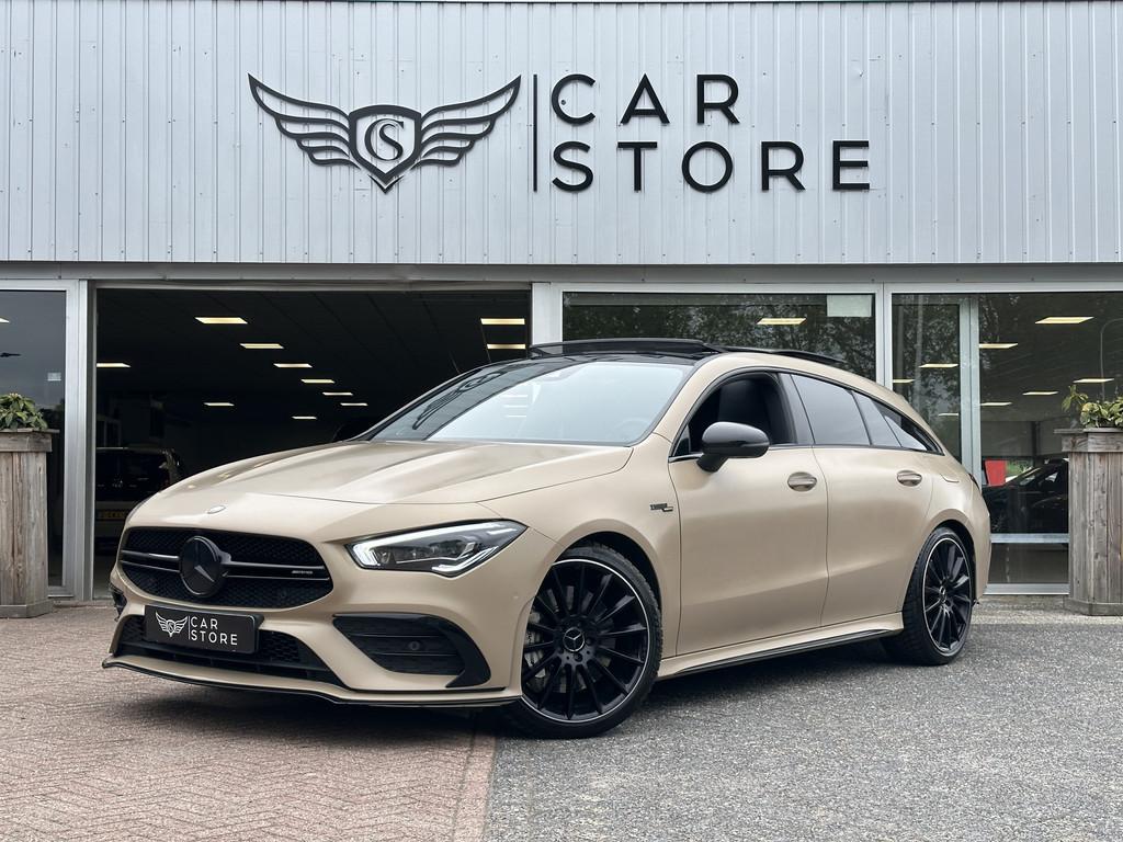 Mercedes-Benz CLA-Klasse Shooting Brake AMG 35 4MATIC Premiu, Auto's, Automaat, CLA, Gebruikt, Bruin