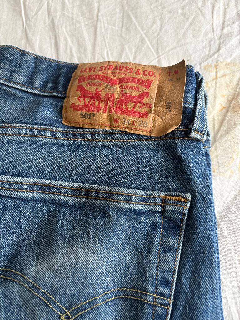 Levi’s 501 original., Blauw, Ophalen of Verzenden, W33 - W34 (confectie 48/50), Gedragen