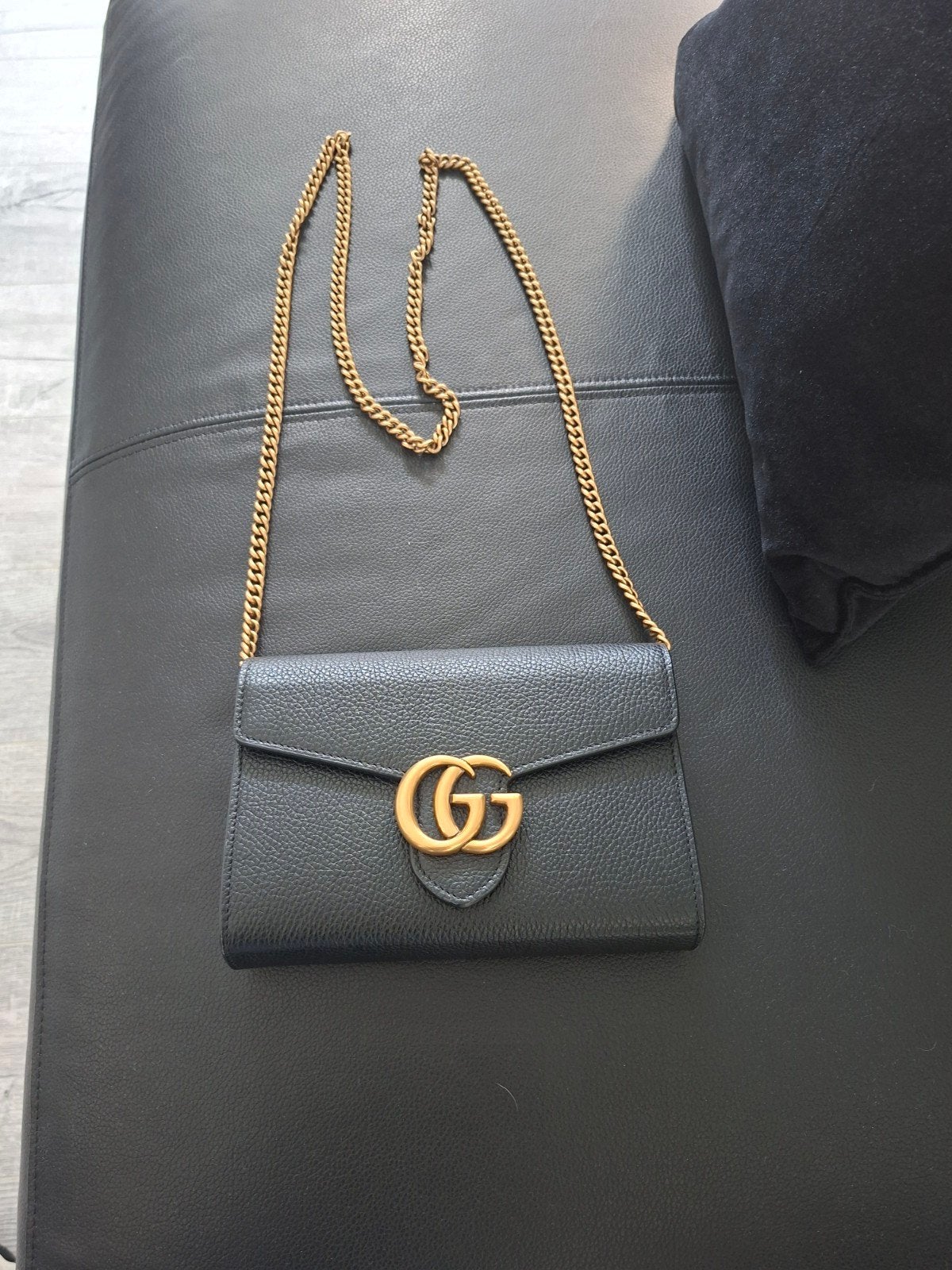 Gucci tasje, Ophalen, Zo goed als nieuw, Zwart, Schoudertasje