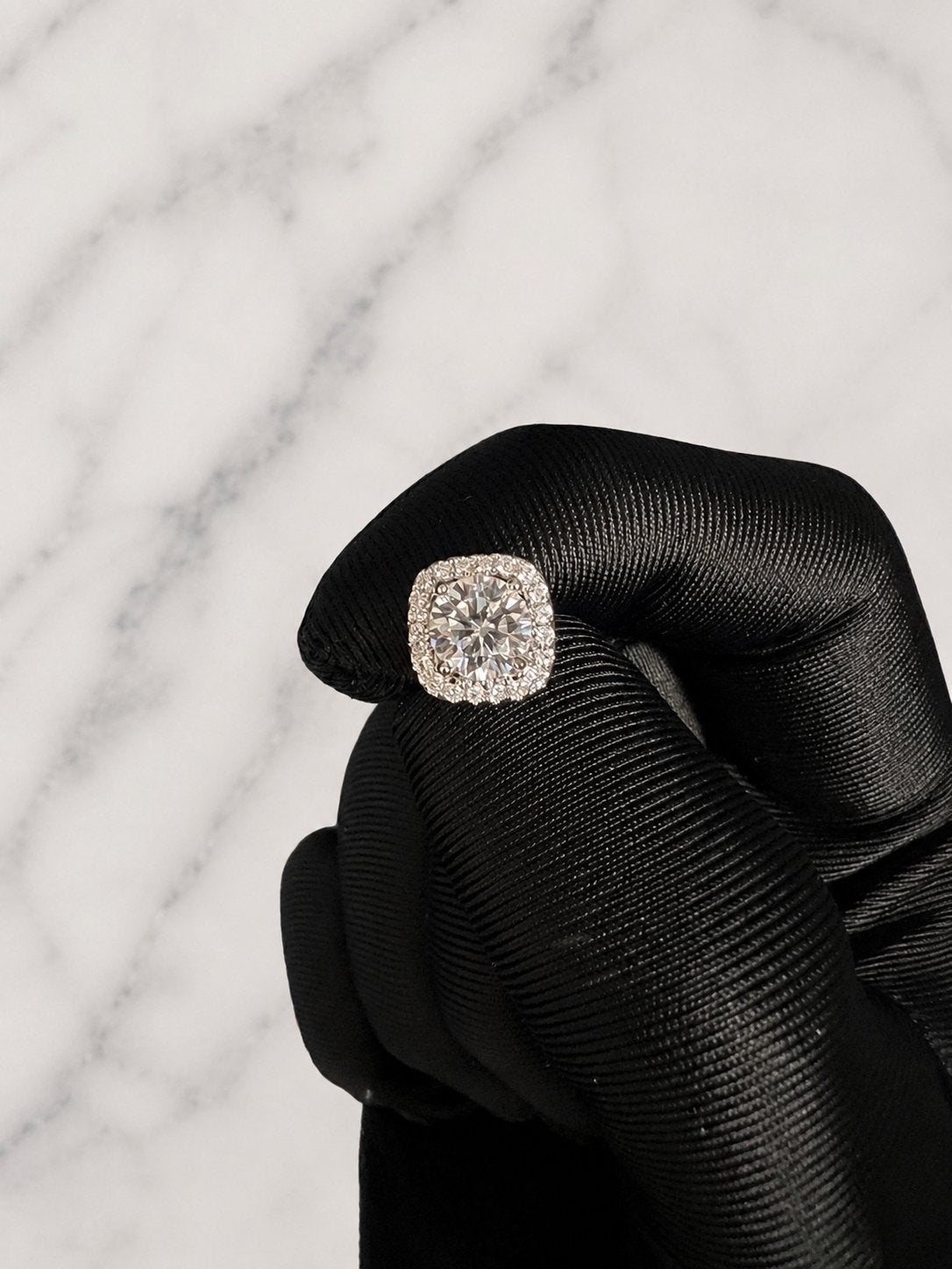 Luxe Moissanite Oorbellen 6.5mm nieuw, Sieraden, Tassen en Uiterlijk, Oorbellen, Verzenden, Nieuw, Met edelsteen, Knopjes of Stekers