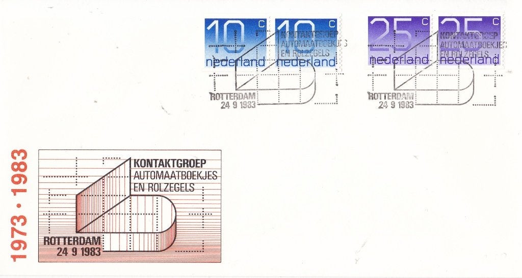 Kontaktgroep Automaatboekjes-Rotterdam–24 september 1983, Verzenden, Envelop