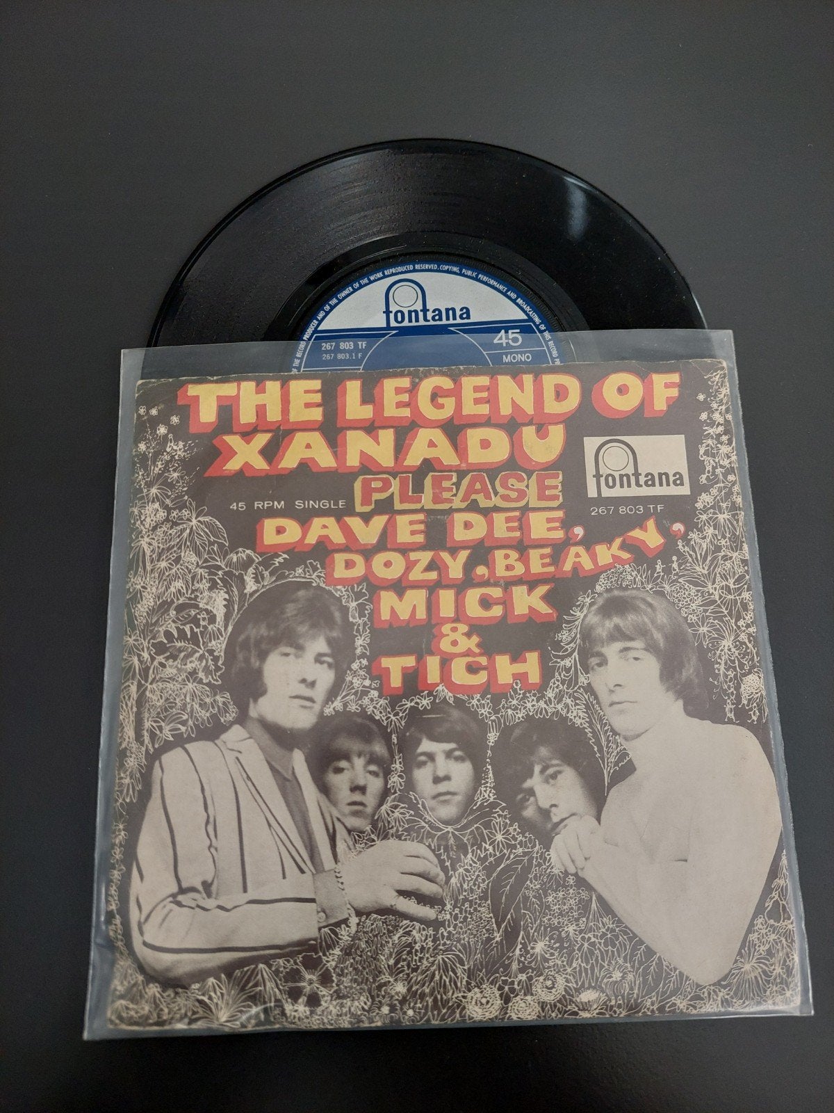 dave dee,dozy,beaky,mick & tich the legend of xanadu, Cd's en Dvd's, Vinyl Singles, Ophalen of Verzenden, Gebruikt, 7 inch, Overige genres