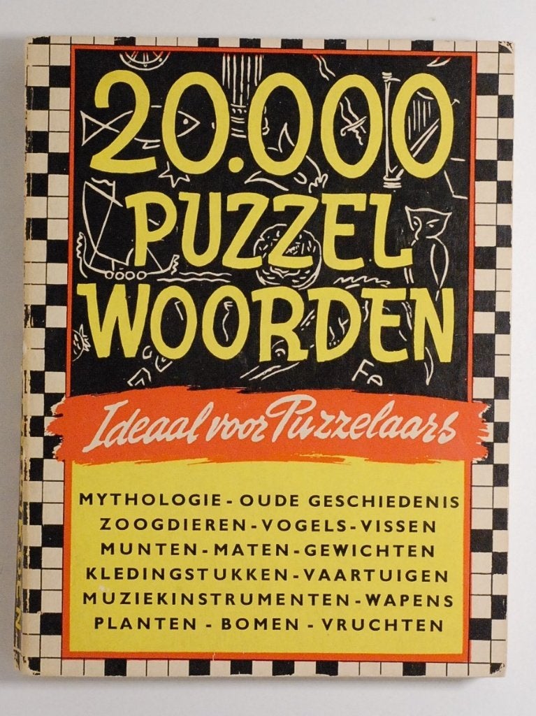 Ideaal voor puzzelaars: 20.000 puzzelwoorden, Verzenden, 500 t/m 1500 stukjes, Zo goed als nieuw, Puzzelboek