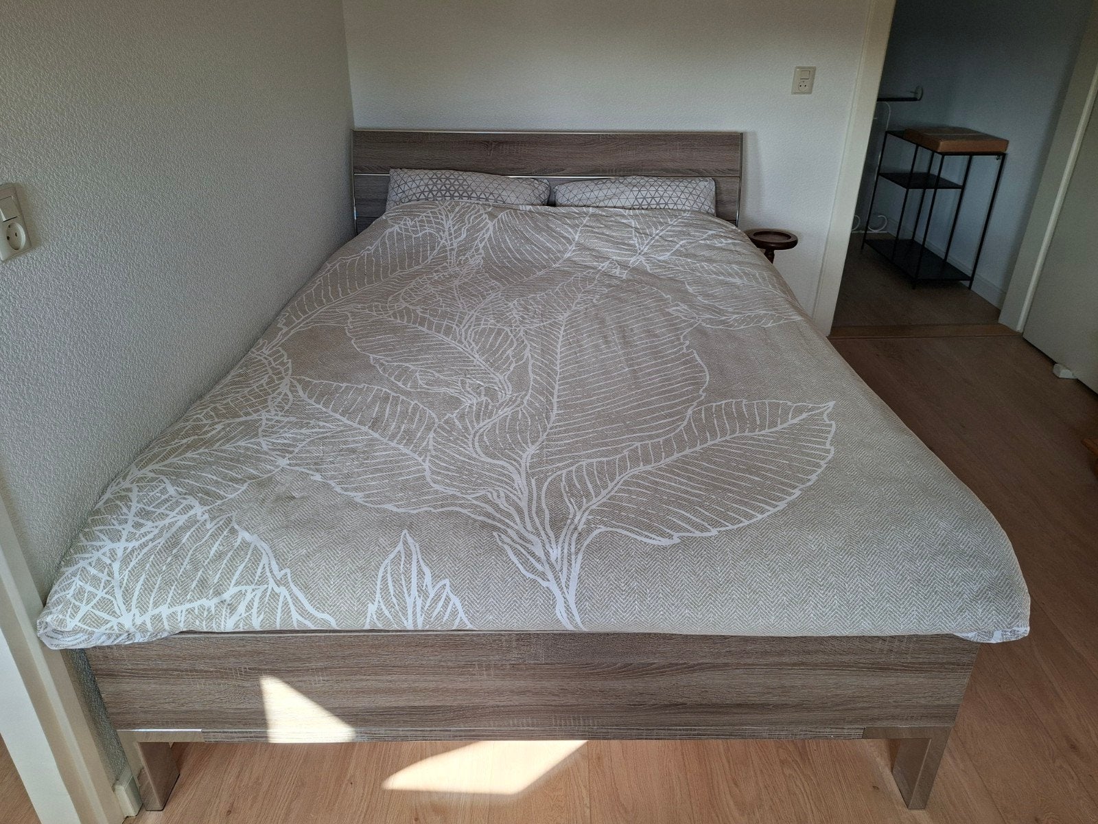 mooi bed van beterbed, Ophalen, Bruin, Tweepersoons, 140 cm