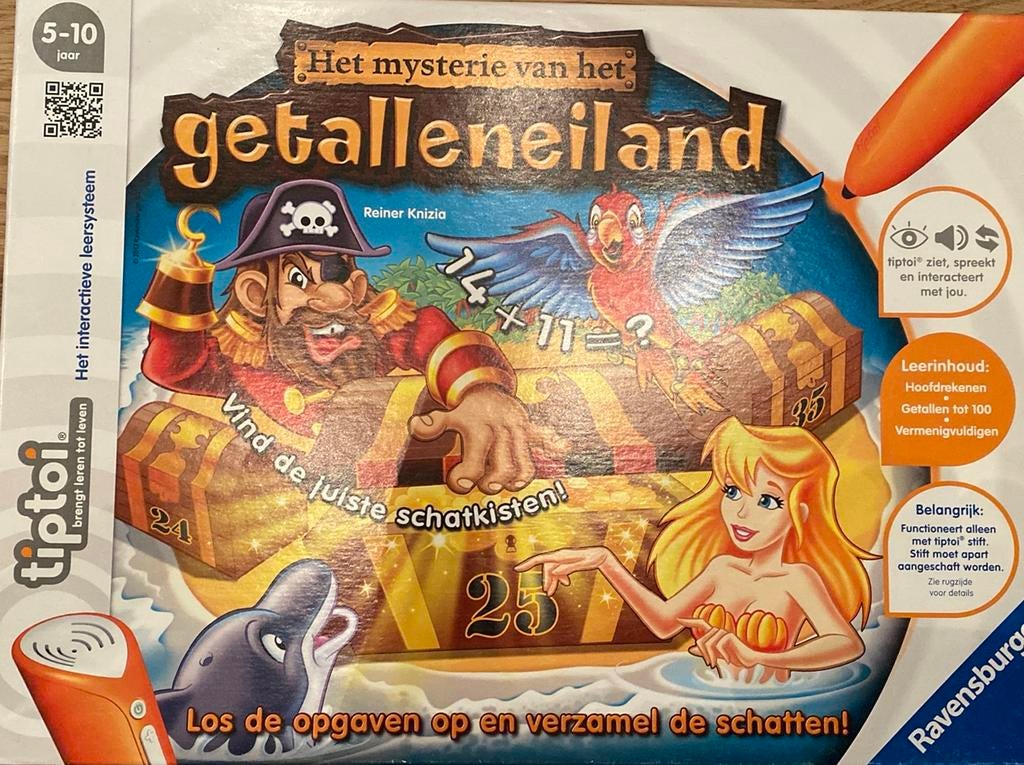 Tiptoi Getalleneiland spel (zonder stift), Kinderen en Baby's, Speelgoed | Educatief en Creatief, Ophalen, Zo goed als nieuw, Puzzelen