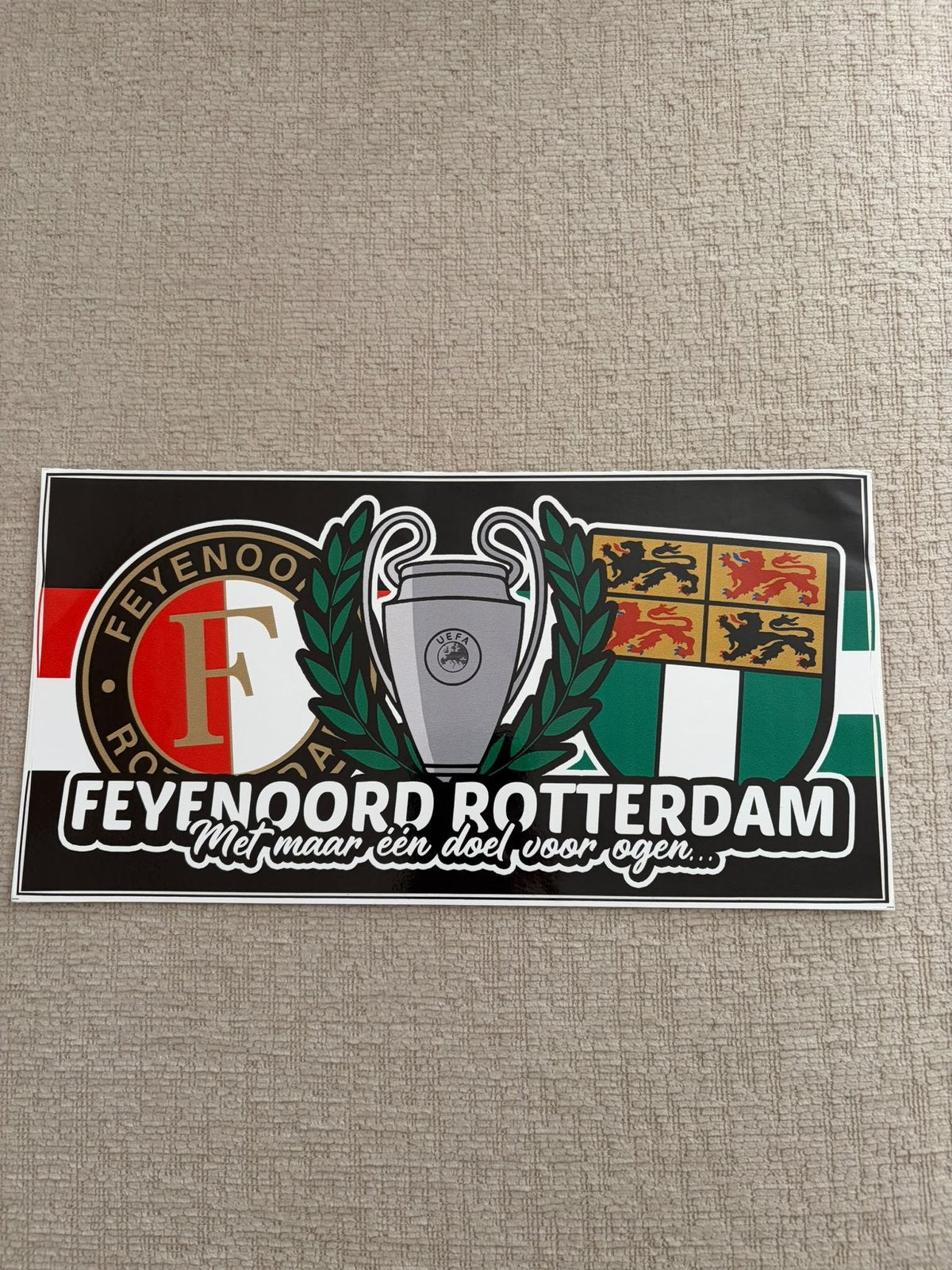 Feyenoord sticker a4, Ophalen of Verzenden, Zo goed als nieuw, Sport