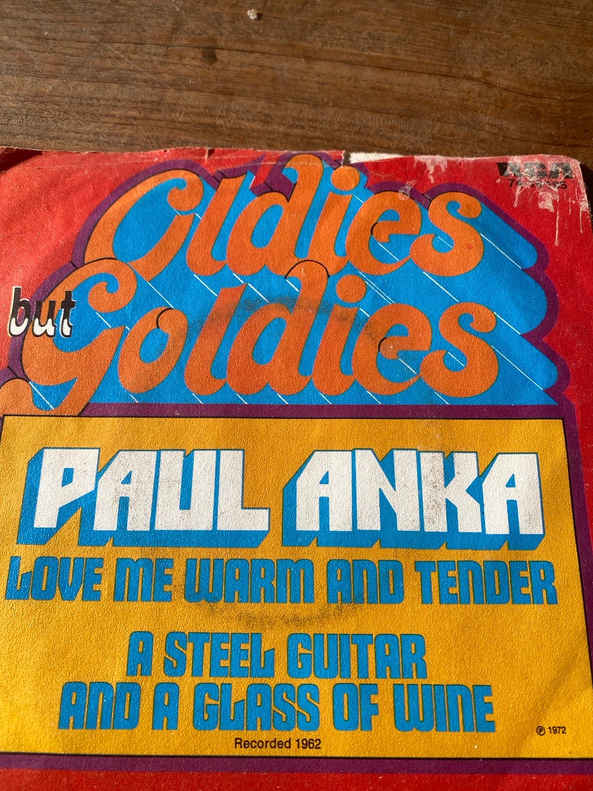 Paul Anka - Love Me Warm and Tender / A Steel Guitar (Vinyl), Gebruikt, Originele persing, 7 inch, Ophalen of Verzenden