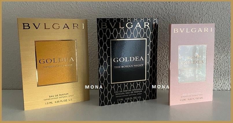 Goldea set 3 parfum samples proefjes testers monsters, Verzenden, Nieuw