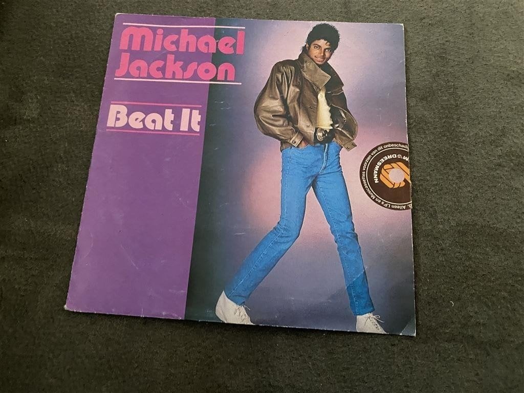 Michael Jackson Beat it singles [535], Verzenden, Zo goed als nieuw, Pop