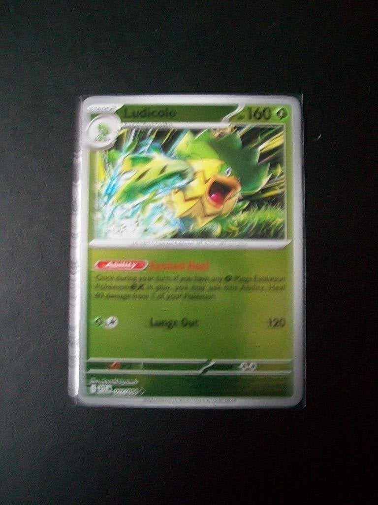 4116. Nieuwe Pokemon Kaart Holofoil LUDICOLO HP160 (007/094), Verzenden, Nieuw, Losse kaart, Foil
