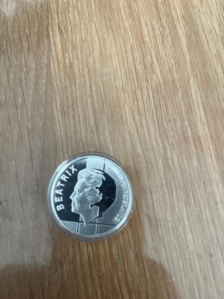 Zilveren 10 Gulden Munt 1994 - 50 Jaar Benelux, Koningin Beatrix, Zilver, Ophalen of Verzenden, Losse munt