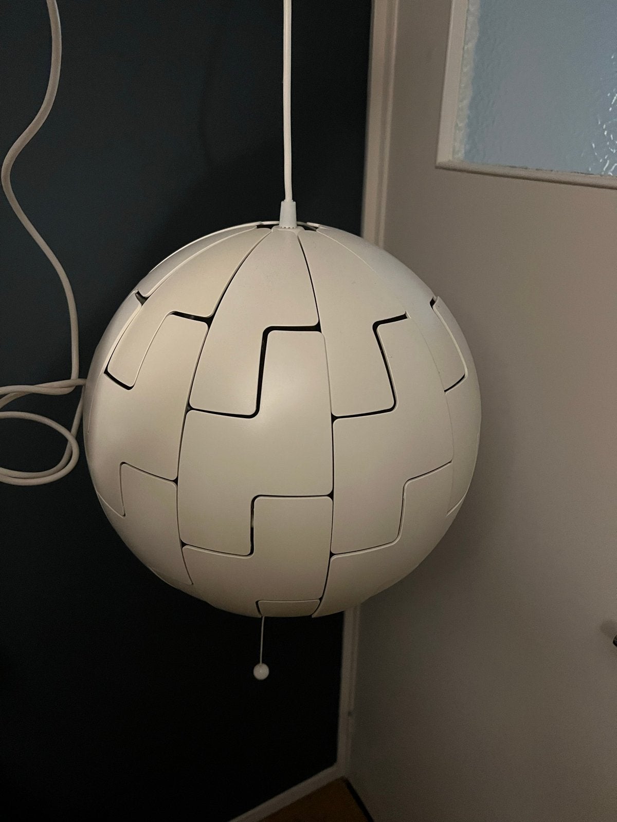 IKEA Hanglamp - Wit, 35 cm, Ophalen, Zo goed als nieuw, Kunststof, E27 (groot)