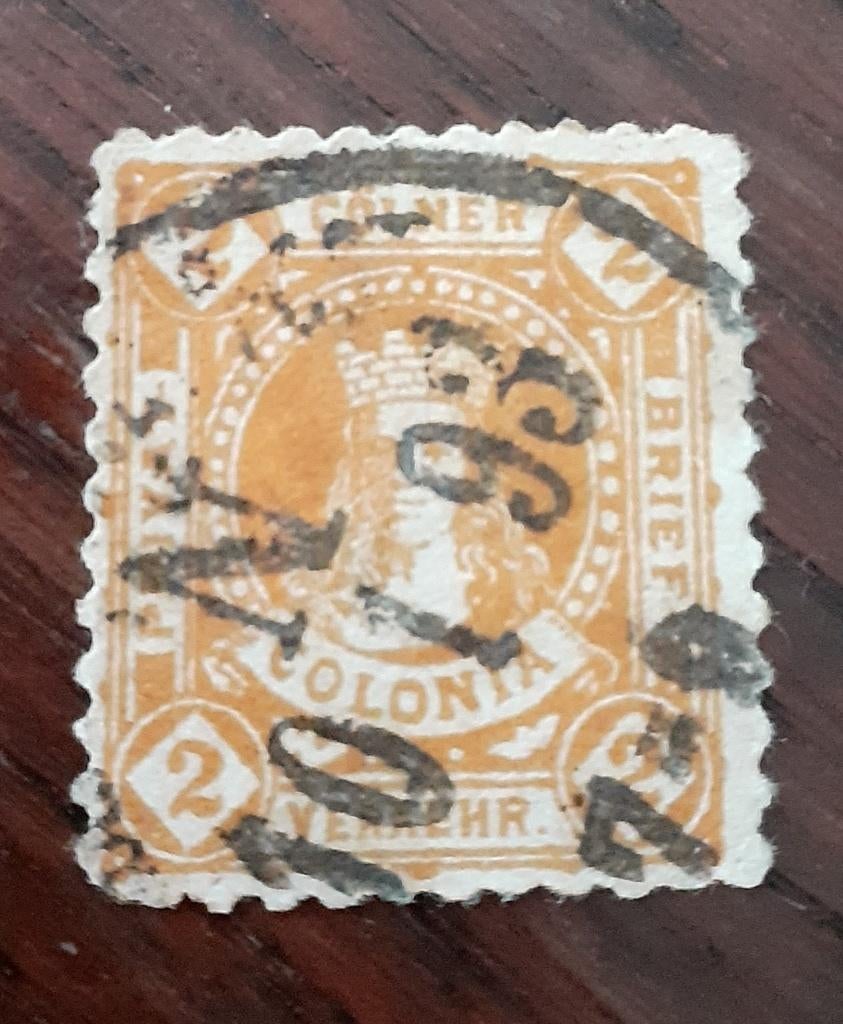 stadspost Keulen uit 1888, bieden vanaf € 2,50, Postzegels en Munten, Postzegels | Europa | Duitsland, Verzenden, Overige periodes