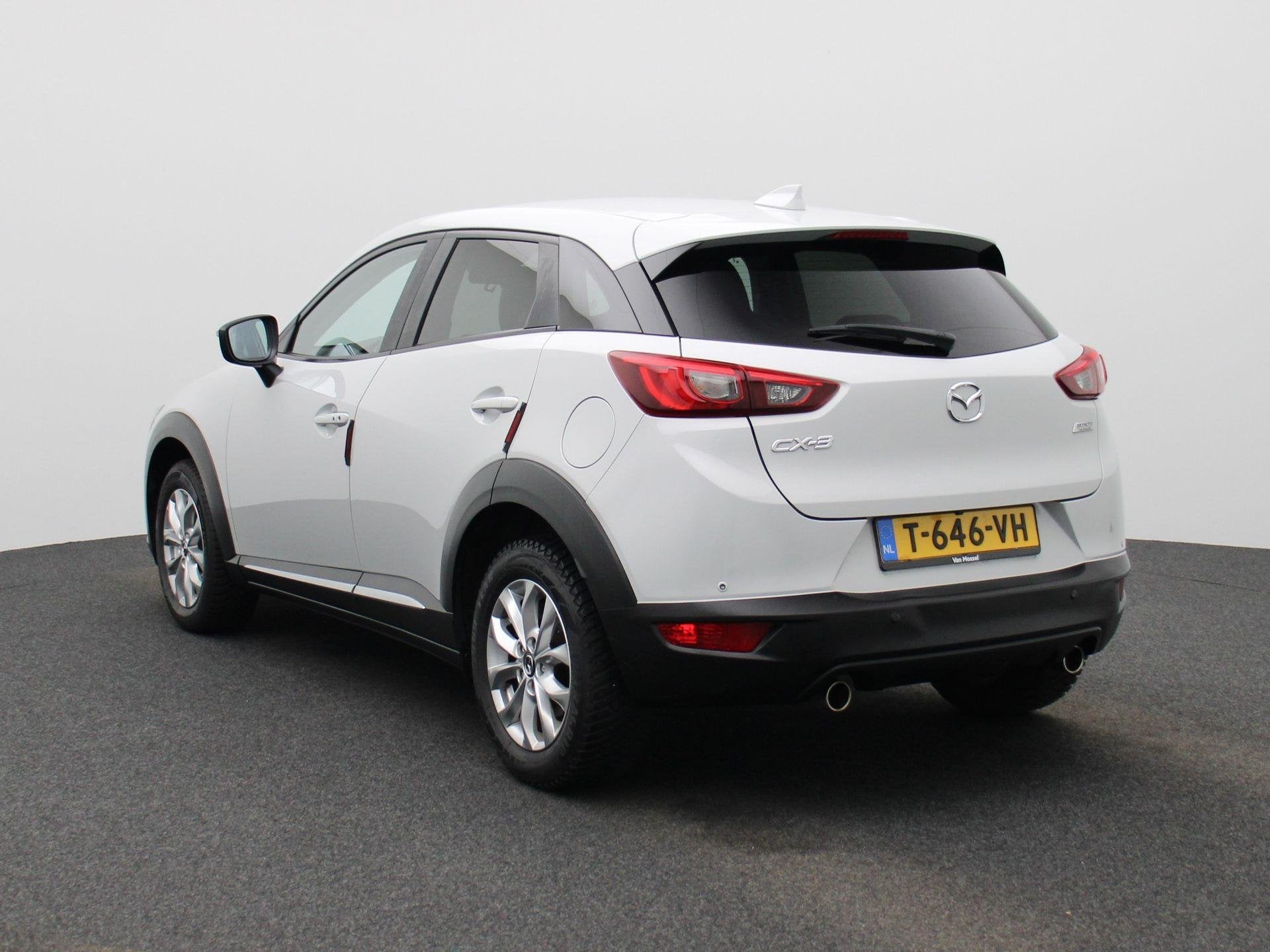 Mazda CX-3 2.0 SkyActiv-G 120 GT-M | STOELVERWARMING | CAMER, Auto's, Mazda, Euro 6, 4 cilinders, Leder en Stof, Wit
