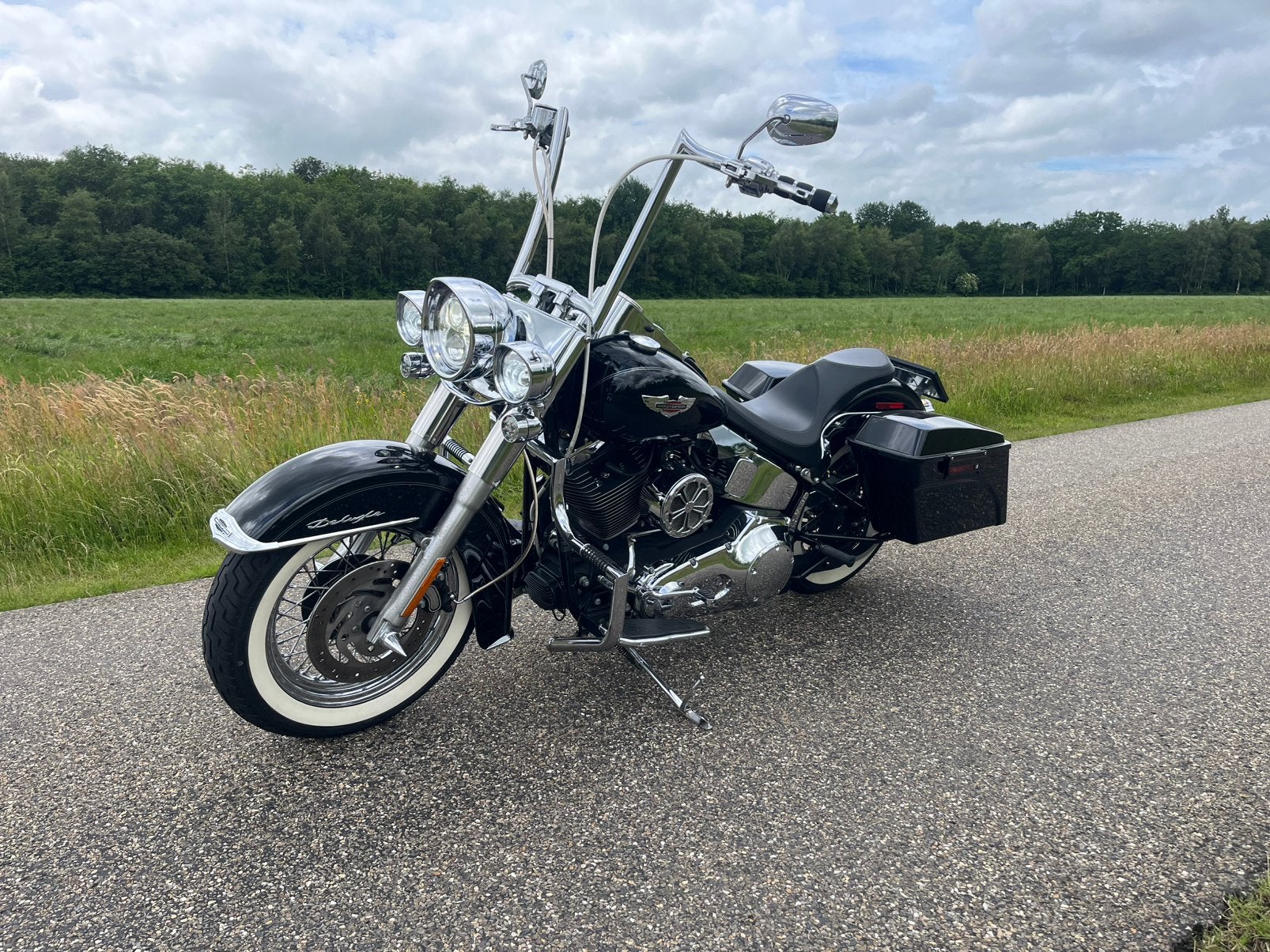Mooie Harley Davidson softtail De Luxe FLSTN mexican, Motoren, Sportuitlaat, 2 cilinders, Chopper, Gebruikt