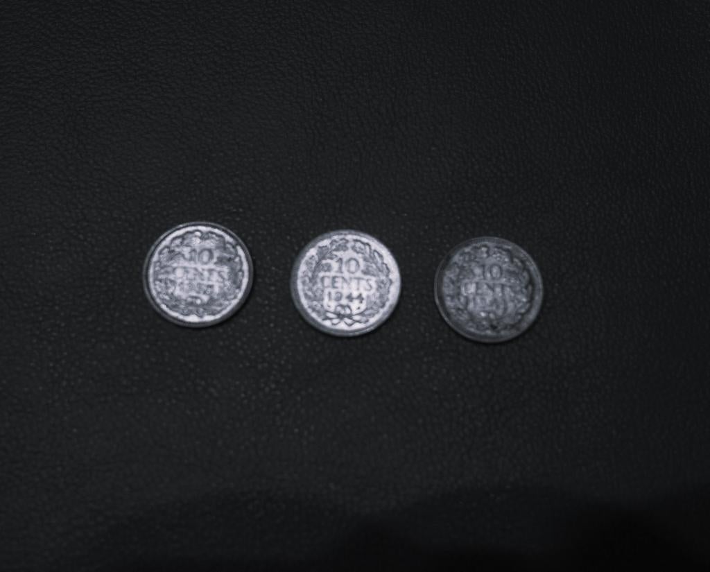 10 cent wilhelmina  1941 1940 1938 zilver, Postzegels en Munten, Munten | Nederland, Zilver, Ophalen of Verzenden, 10 cent, Koningin Wilhelmina