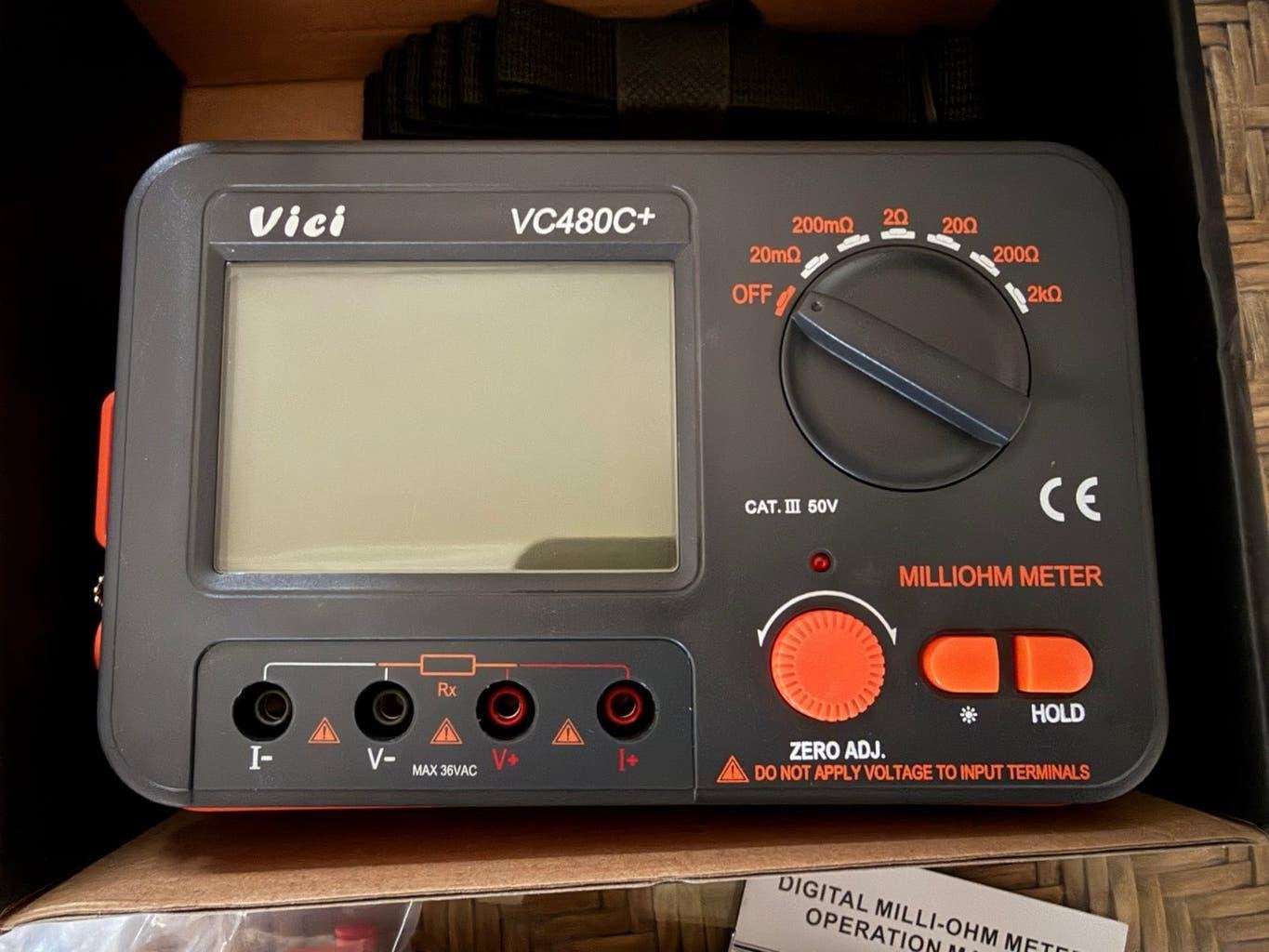VICI VC480C+ Digitale Milliohmmeter - Nieuw in doos, Ophalen of Verzenden, Nieuw, Multimeter