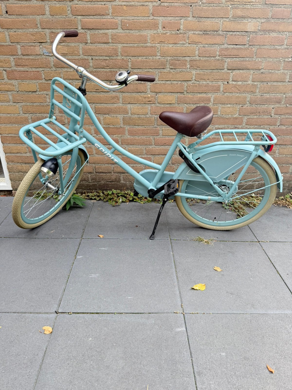 Meisjesfiets 22 inch licht blauw, Ophalen, Terugtraprem, 22 inch, Gebruikt