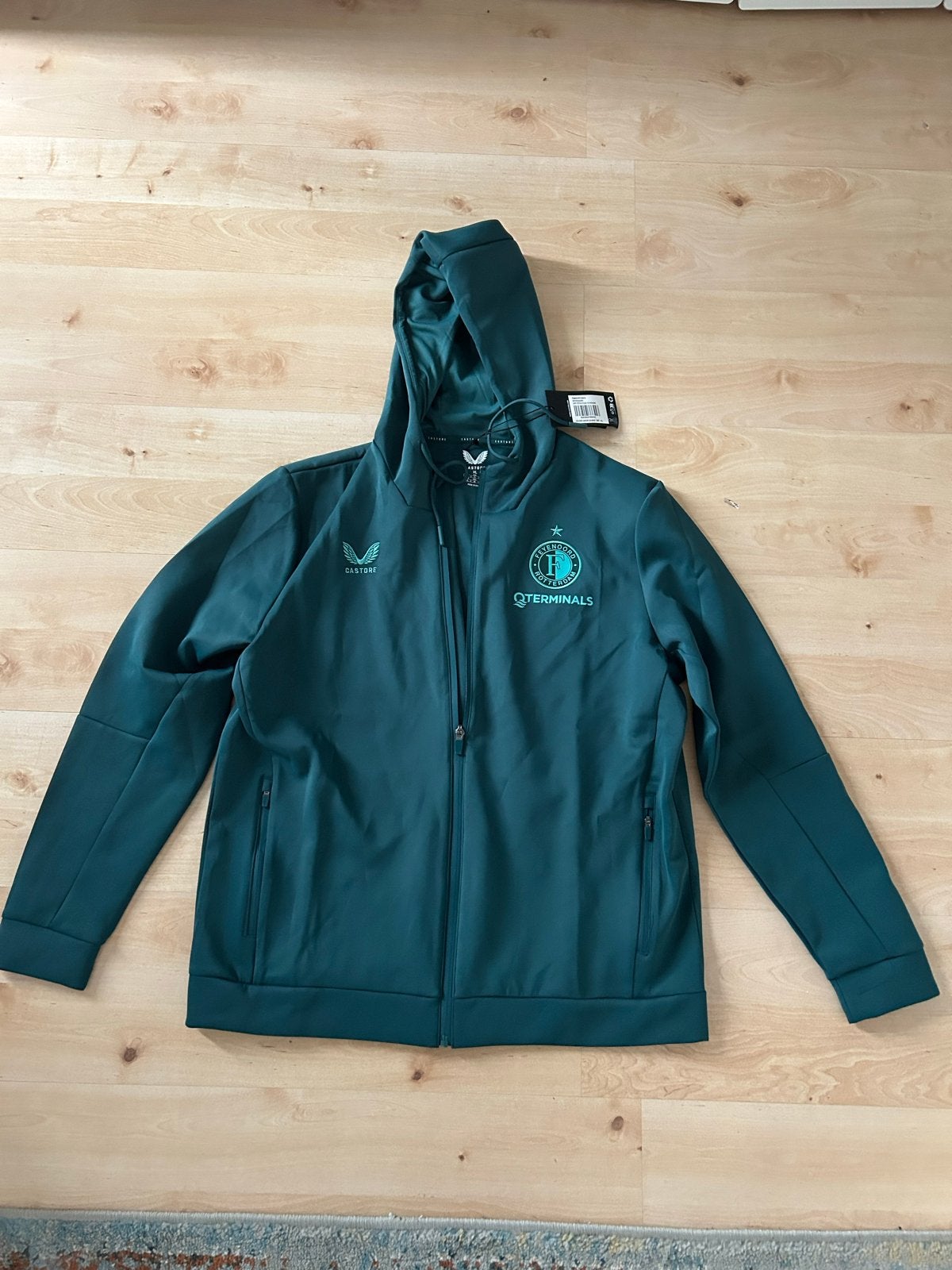 Castore Feyenoord Trainingsjack - Maat XL - Nieuw, Ophalen of Verzenden, Voetbal, Groen, Maat 56/58 (XL)
