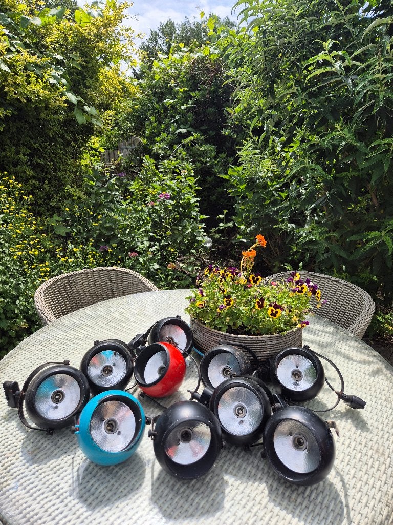 PAR 36 eyeball pinspot lamp, Verzenden, Gebruikt, Zwart, Rond