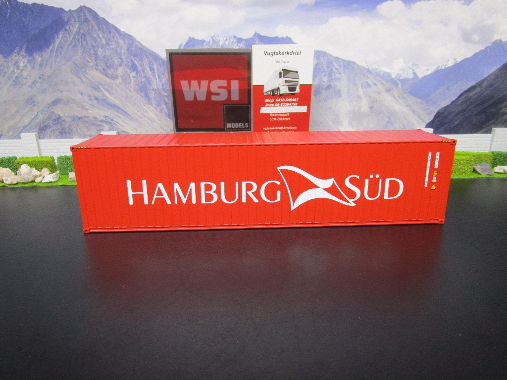 Wsi Premium Line 04-2034 , Hamburg Sud 40FT Container, Hobby en Vrije tijd, Modelauto's | 1:50, Ophalen, Nieuw, Bus of Vrachtwagen