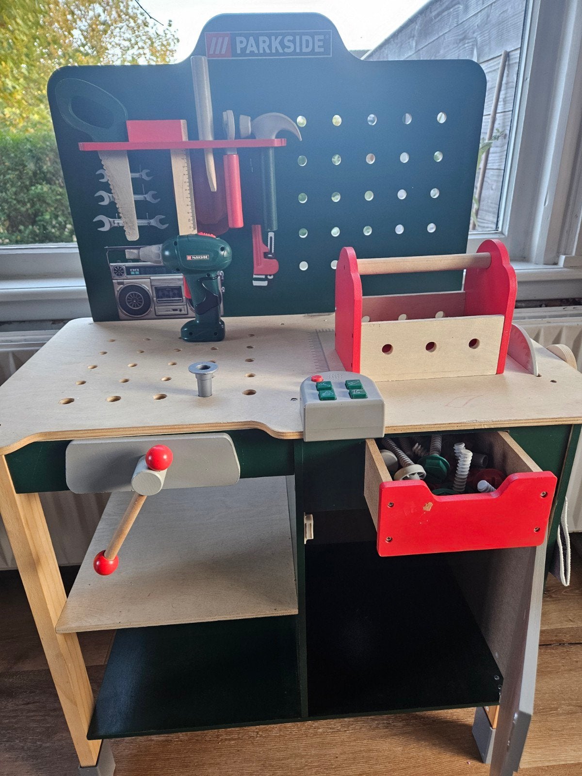 Speelgoed werkbank met gereedschaptools, Ophalen, Zo goed als nieuw
