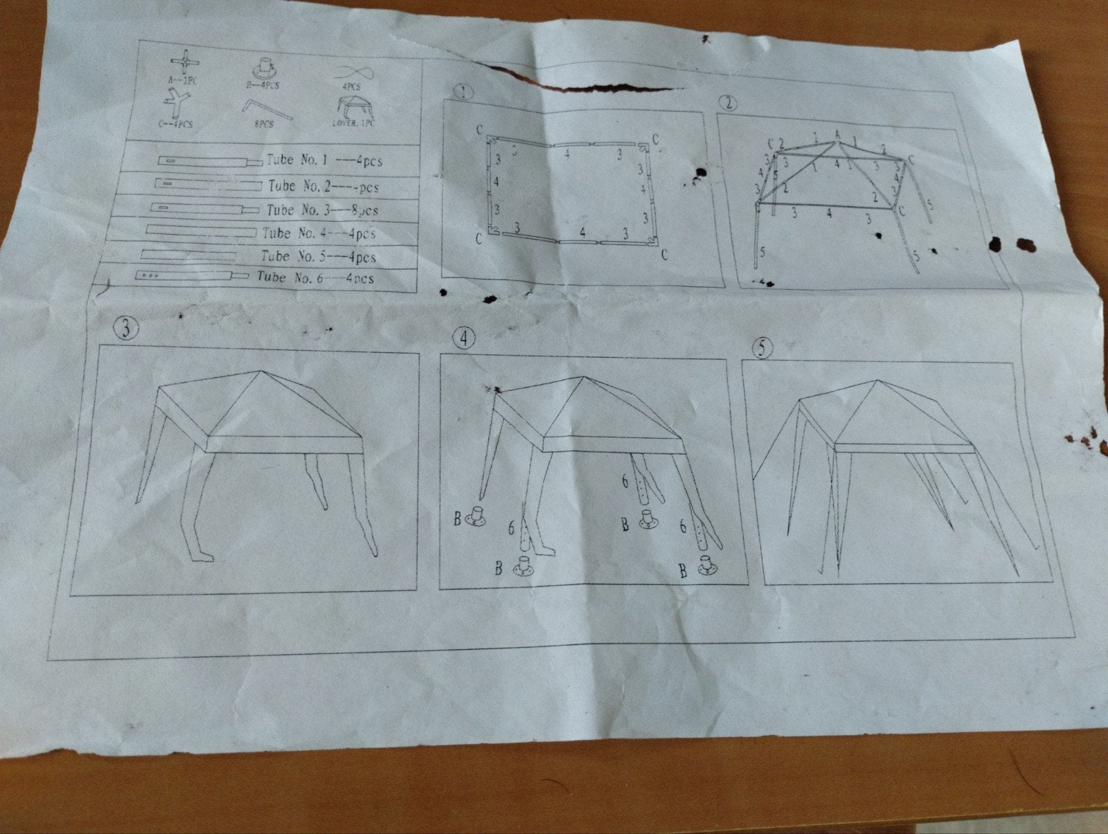 party tent, Tuin en Terras, Ophalen, Opvouwbaar, Partytent, Minder dan 4 meter