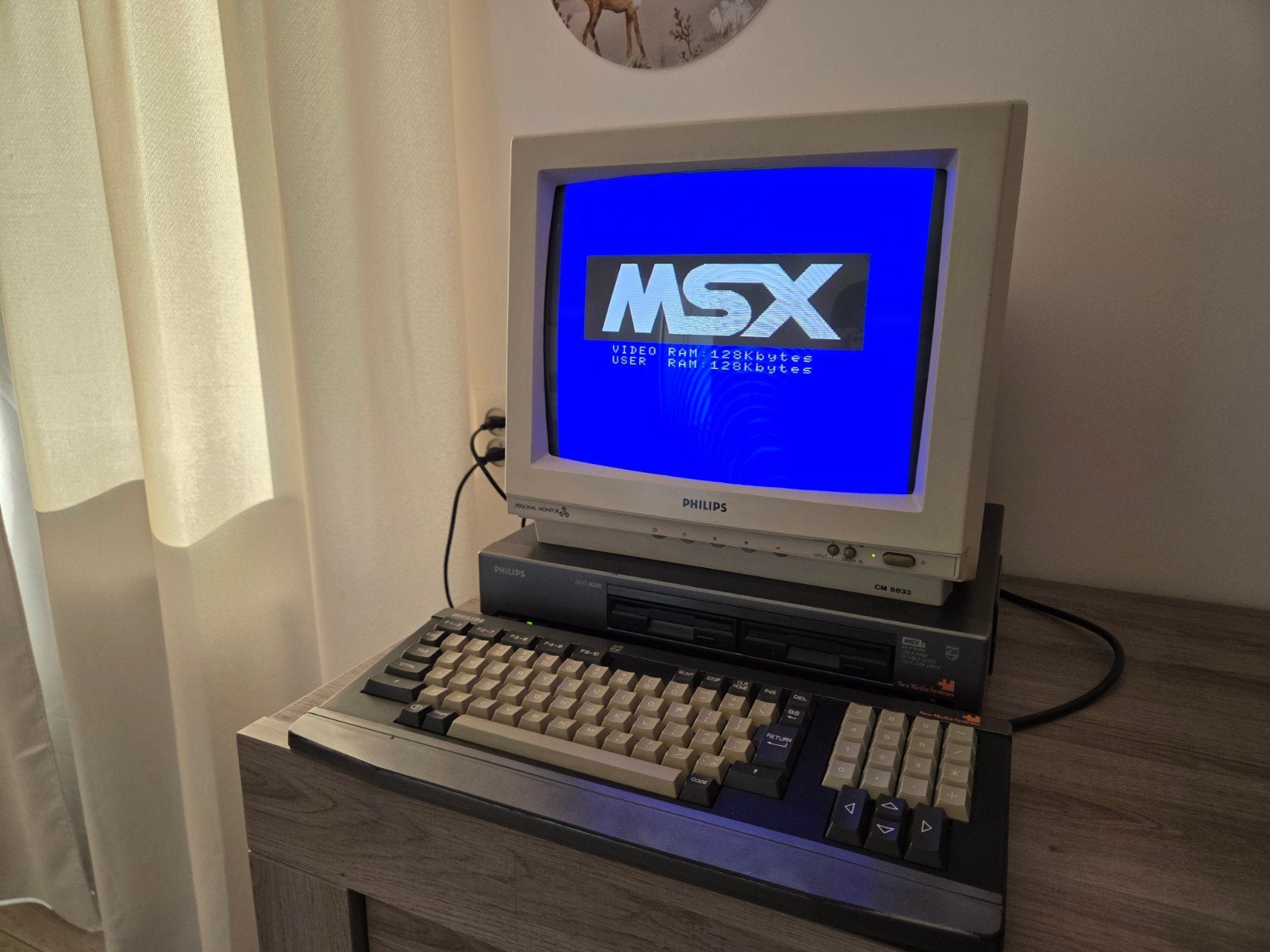 Philips CM 8833 vintage CRT beeldscherm, Computers en Software, Ophalen, Philips