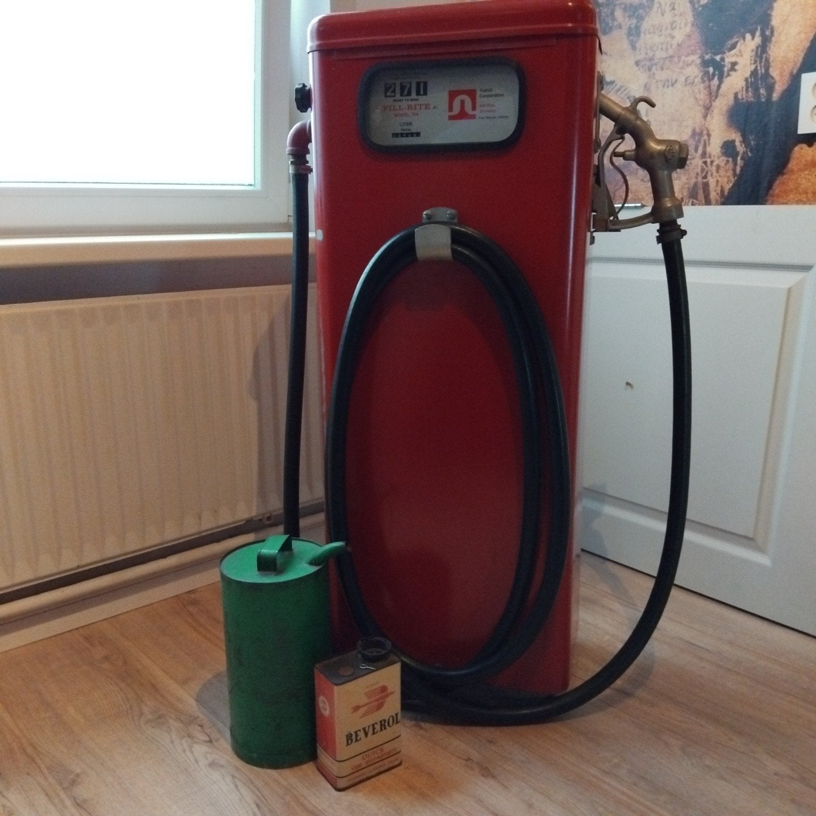 Vintage Tuthill Fill-Rite Model 704 benzinepomp – petroliana, Verzamelen, Automaten | Overige, Ophalen, Gebruikt