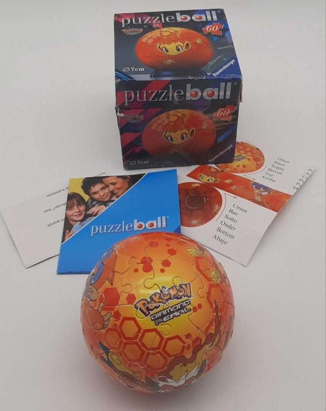 Pokemon Puzzle ball Chimchar - Monferno - Infernape, Ophalen of Verzenden, Gebruikt, Overige typen