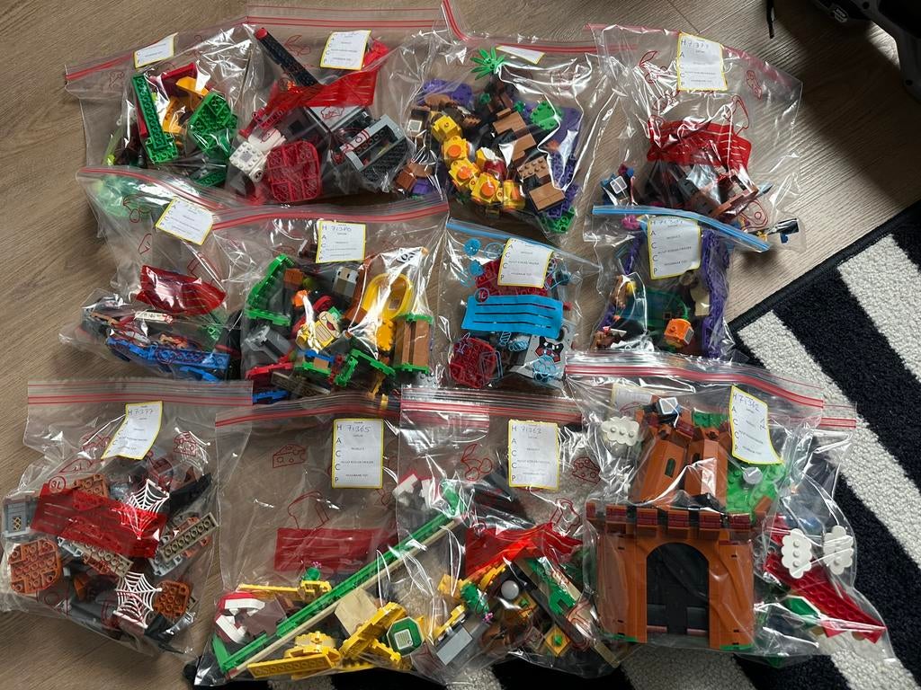 Super mario lego 11 verschillende sets, Ophalen, Zo goed als nieuw