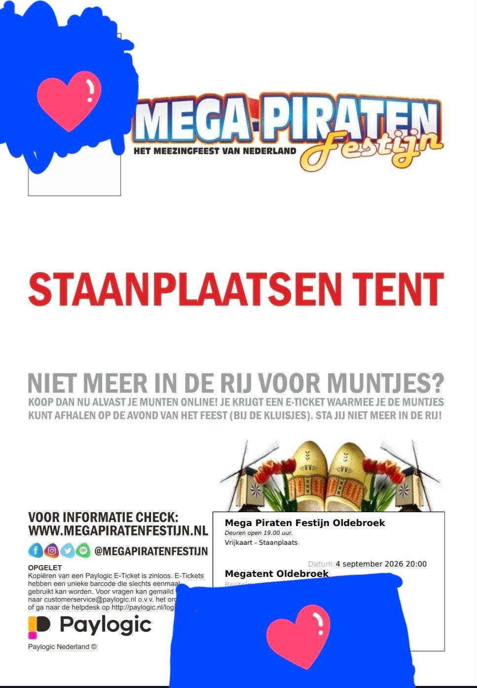 mega piraten festijn Oldebroek, Eén persoon