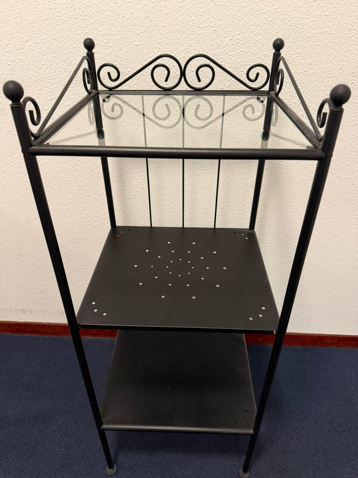IKEA RÖNNSKÄR Lage Badkamerrek Kast Glass Bathroom Shelf, Huis en Inrichting, Ophalen, Zo goed als nieuw
