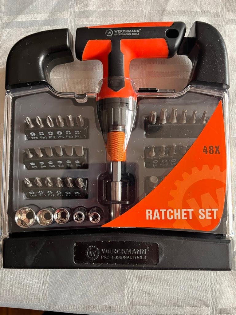 IN PRIJS VERLAAGD Werckmann48X RatelSet-Schroevendraaier, Ophalen, Zo goed als nieuw