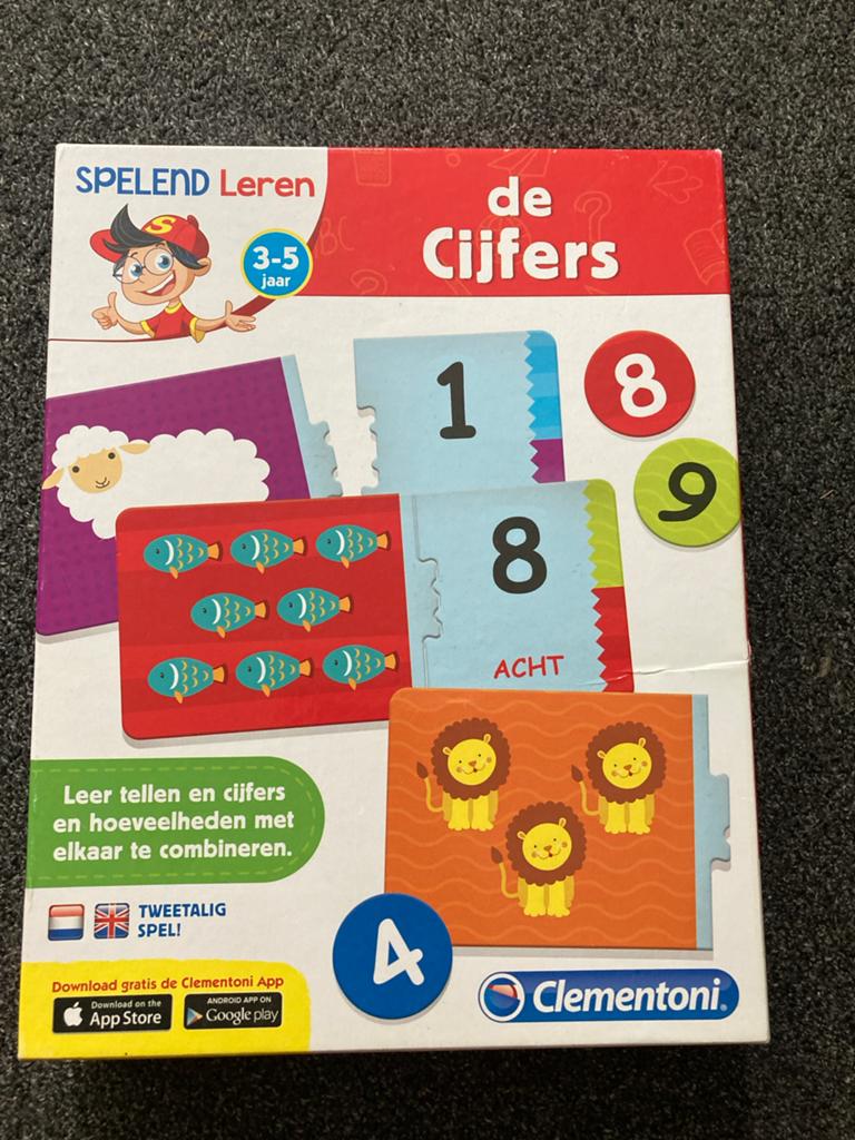 Clementoni Spelend Leren: De Cijfers (3-5 jaar), Ophalen of Verzenden, Gebruikt, Rekenen