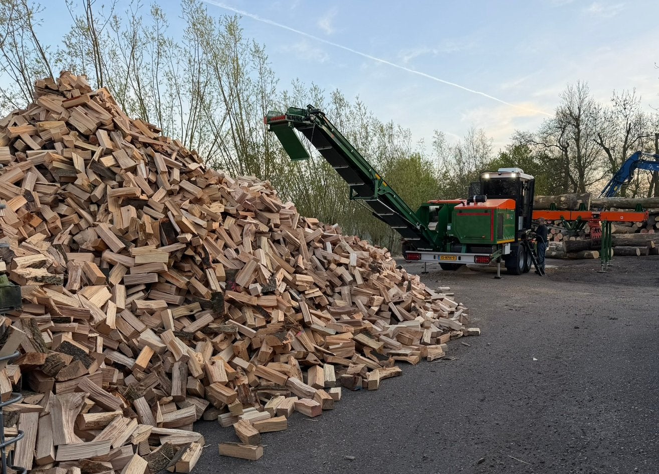 1,5 kuub losgestort beukenhout GRATIS BEZORGD 50km rond Amst, Ophalen of Verzenden, Beukenhout, Blokken