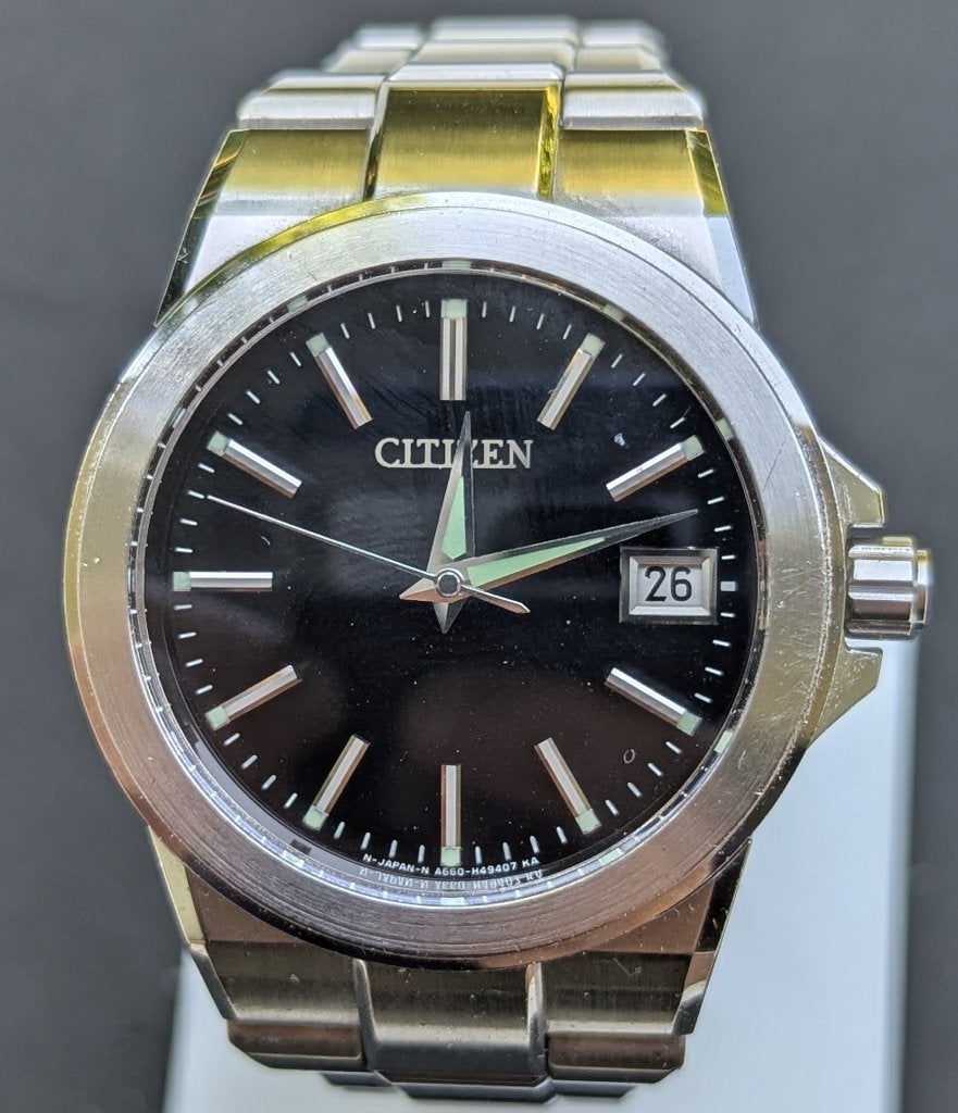 CITIZEN the CITIZEN, model A 660-H27228, High Accuracy, Sieraden, Tassen en Uiterlijk, Horloges | Heren, Staal, Staal, Ophalen of Verzenden