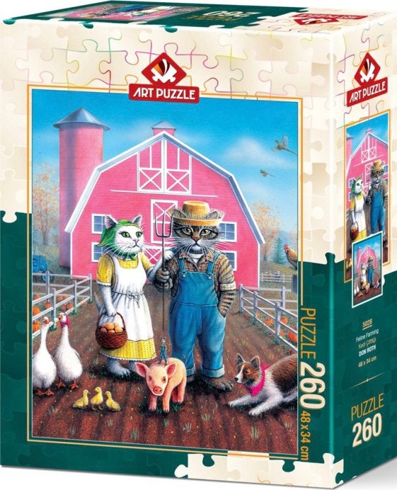 Art Puzzle - Cat Farm - 260XL stukjes, Ophalen of Verzenden, Minder dan 500 stukjes, Nieuw, Legpuzzel