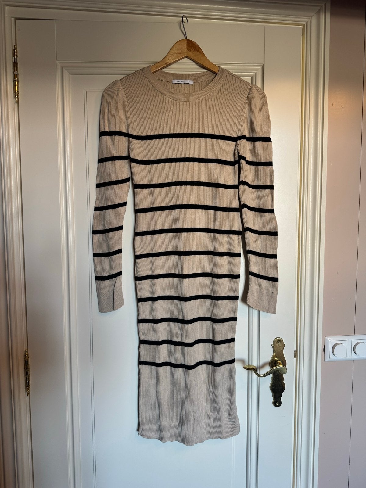 Noppies gestreepte ribgebreide jurk maat S, Kleding | Dames, Positiekleding, Ophalen of Verzenden, Zo goed als nieuw, Maat 36 (S)